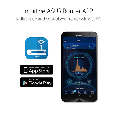 ASUS RT-AX53U AX1800 Dual Band WiFi 6 Router