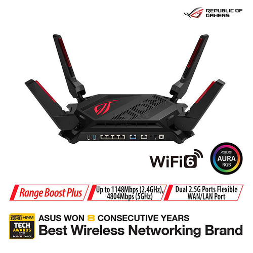 Asus ROG Rapture GT-AX6000 Dual-Band WiFi 6 Gaming Router