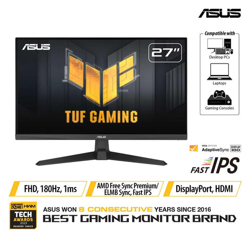 Asus TUF Gaming VG279Q3A - 27 FHD Fast IPS 180Hz Gaming Monitor
