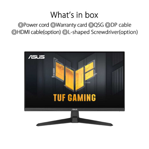 Asus TUF Gaming VG249Q3A Gaming Monitor - 23.8 FHD Fast IPS 180Hz