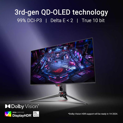 Asus ROG Swift PG32UCDM Gaming Monitor - 32 UHD QD-OLED 240Hz