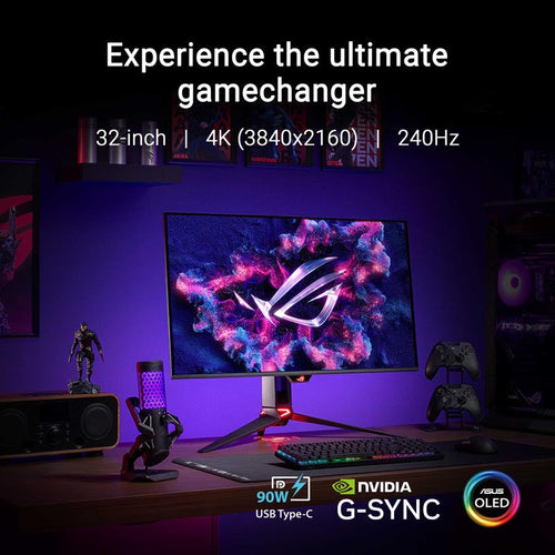 Asus ROG Swift PG32UCDM Gaming Monitor - 32 UHD QD-OLED 240Hz