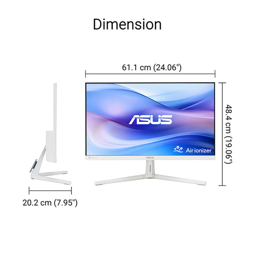 ASUS VU279HFI-W Eye Care Monitor - 27 FHD IPS 100Hz