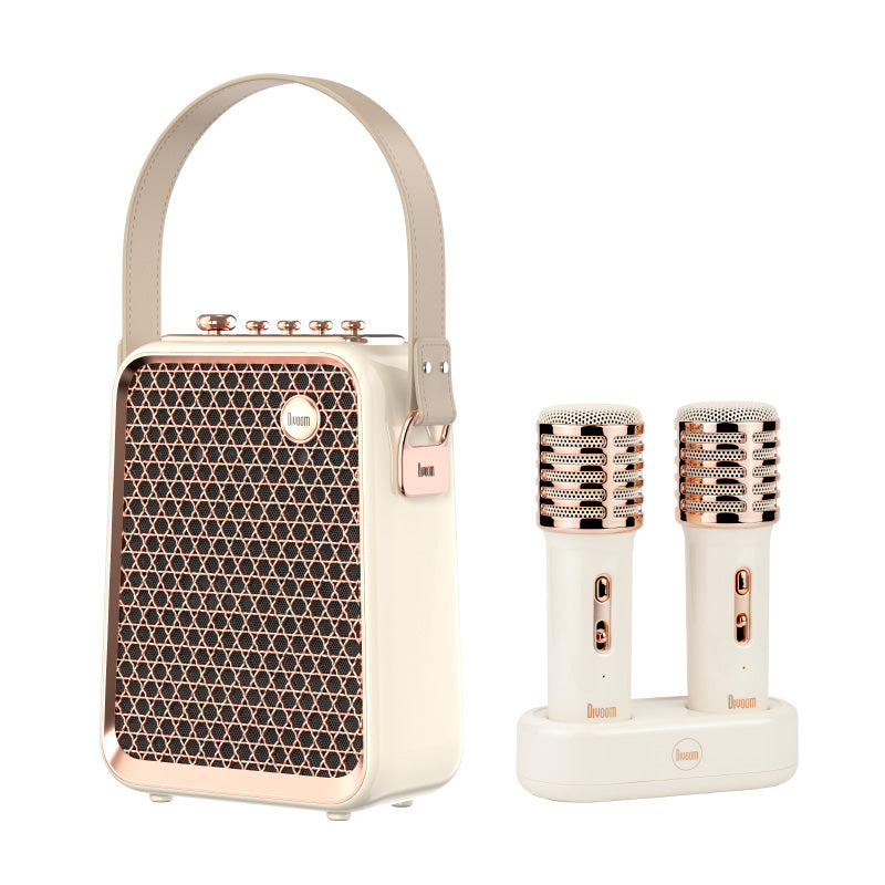Divoom Songbird Portable Karaoke Set (White)