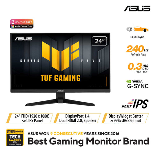 Asus TUF Gaming VG249QM5A - 23.8 FHD IPS 240Hz Gaming Monitor