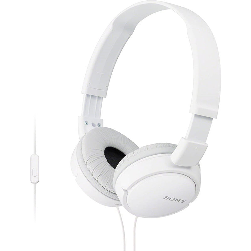 Sony MDR-ZX110AP Headphones with Mic (White)