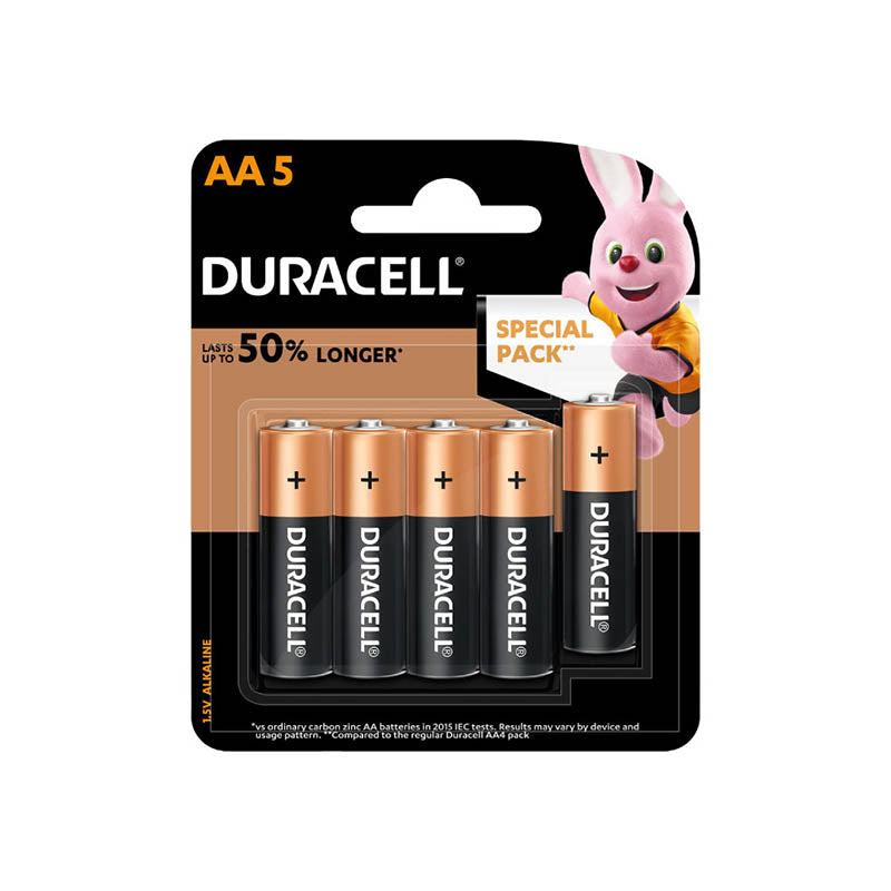 Duracell DRC0001DCSHHS AA Alkaline Battery (5pcs)