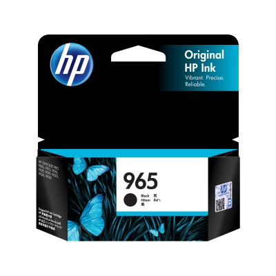 HP 965 Black Original Ink Cartridge (3JA80AA)