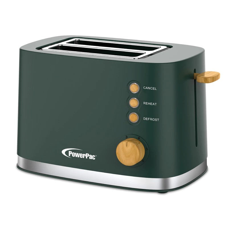 PowerPac PPT05G Bread Toaster (Green)