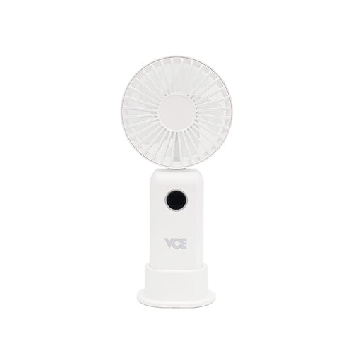 VCE VE-LAC63 Foldable Fan with Digital Display (White)