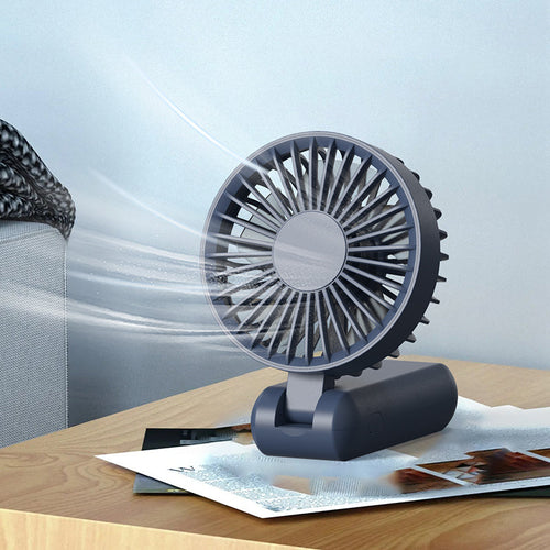 VCE VE-LAC63 Foldable Fan with Digital Display (Dark Blue)