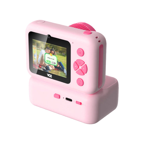VCE VE-CA03 Kids Print Camera with Tripod (Pink)