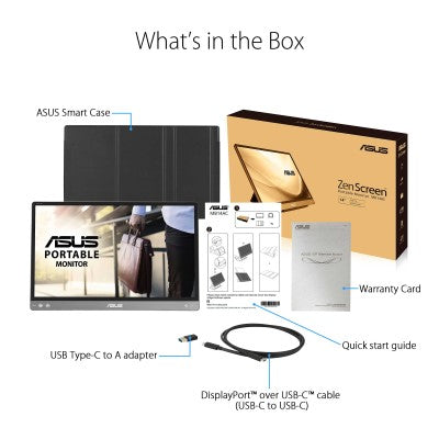 ASUS ZenScreen MB14AC Portable USB Monitor - 14 FHD IPS USB-C