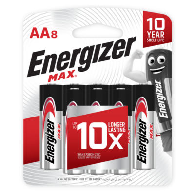 Energizer AA MAX Alkaline Batteries (8pcs)