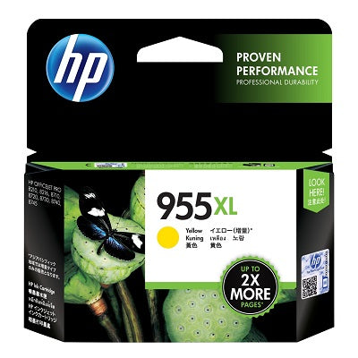 HP 955XL Yellow Original Ink Cartridge (L0S69AA)