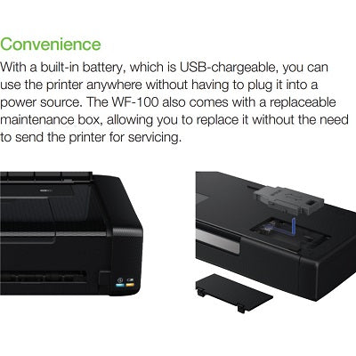 Epson WF-100 Portable Inkjet Printer
