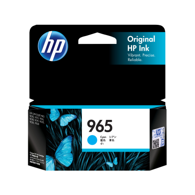 HP 965 Cyan Original Ink Cartridge (3JA77AA)