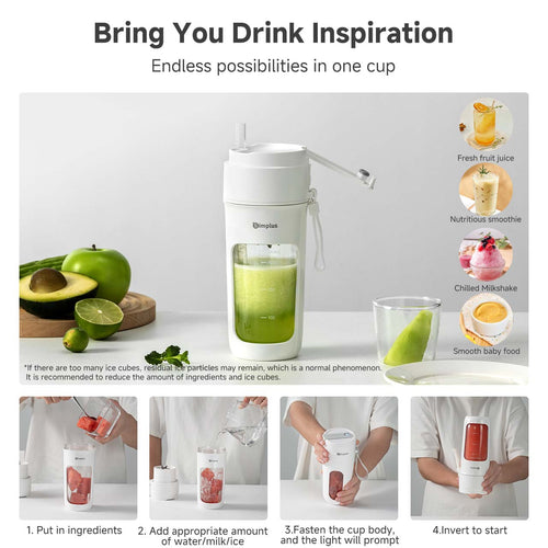 Simplus ZZJH008WH01 Portable Blender (USB-C Charging)