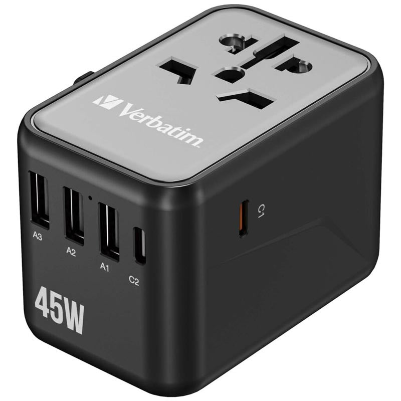 Verbatim (BOS) VM32123 GaN III Universal T.Adapter 2C3A PD45W