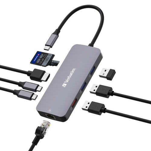 Verbatim VM32152 USB C Pro 9in1 Hub