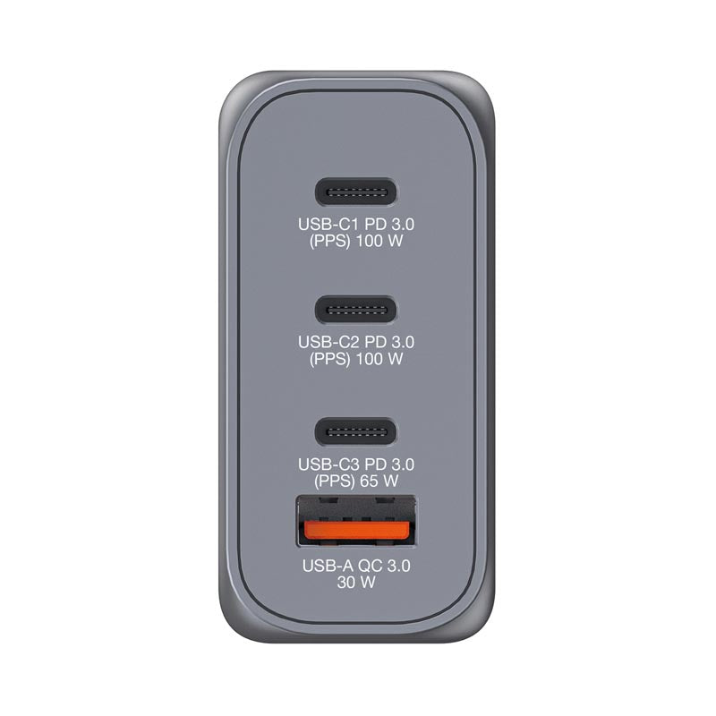 Verbatim (BOS) VM32202 GaN Charger 4 Port 100W 1A3C EU/UK/US