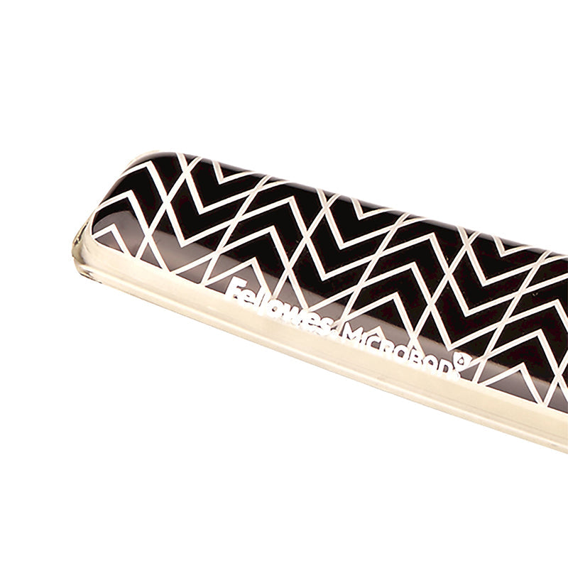 Fellowes 9653601 Black Chevron Gel Keyboard Wrist Rest