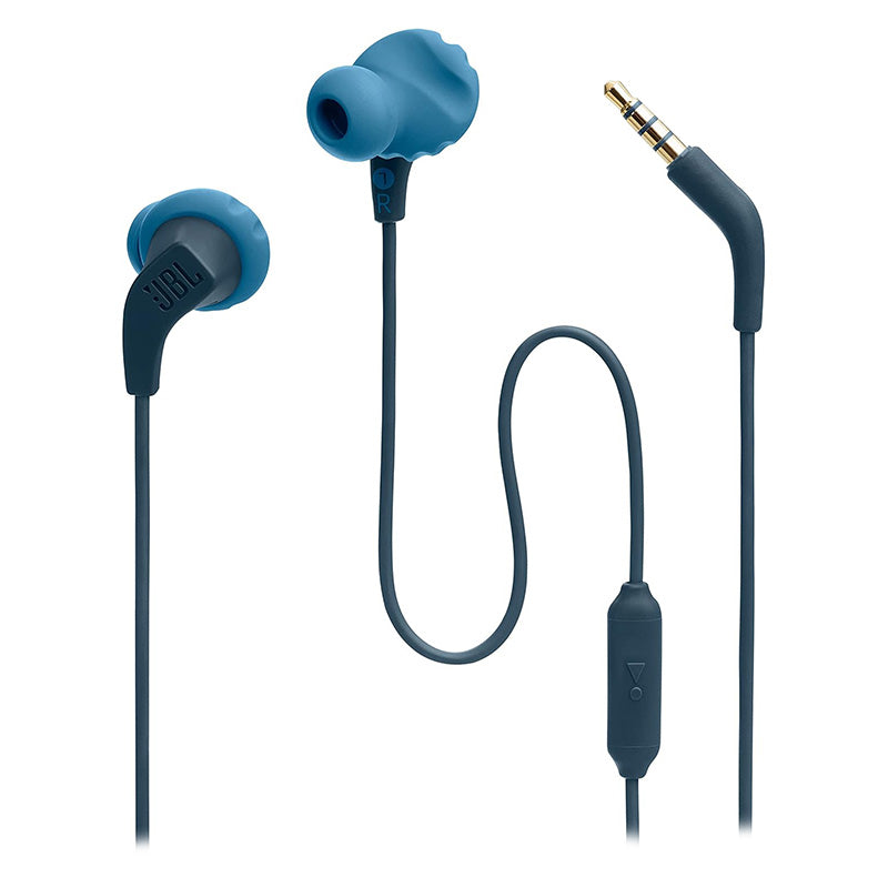 JBL Endurance Run 2 Earphones with Mic (Blue)