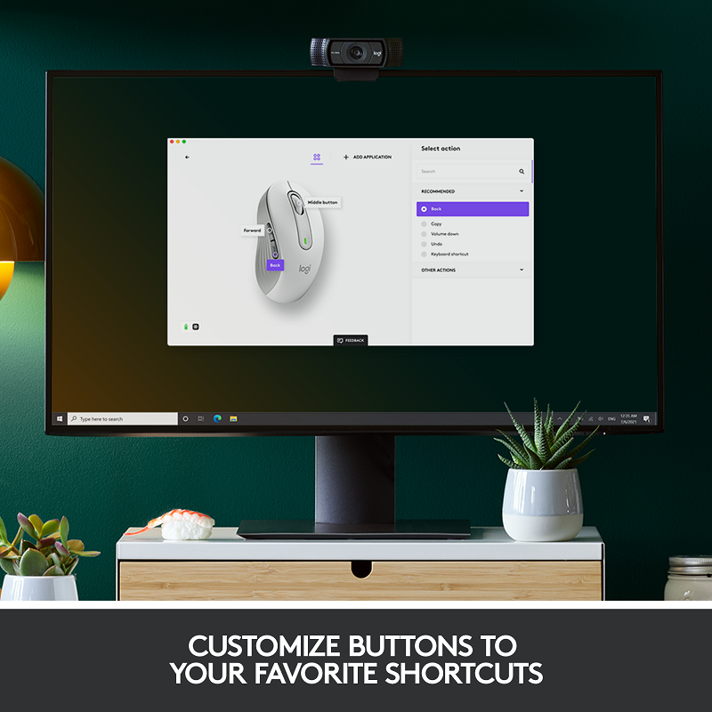 Logitech Signature M650 Wireless Mouse (L - White)