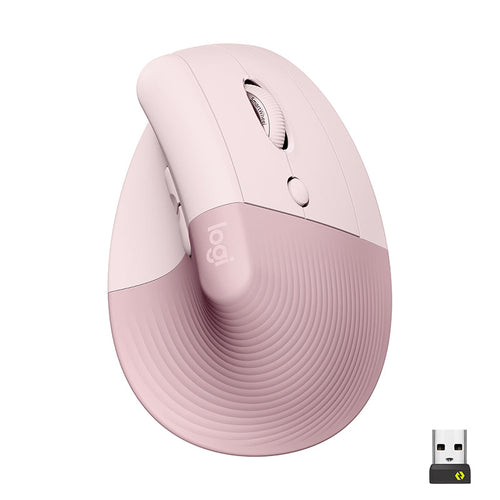 Logitech Lift Vertical Ergonomic Mouse (Rose)