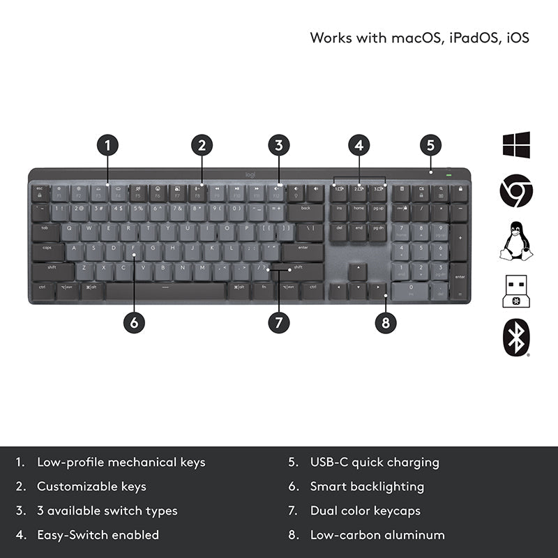Logitech MX Mechanical Keyboard - Clicky