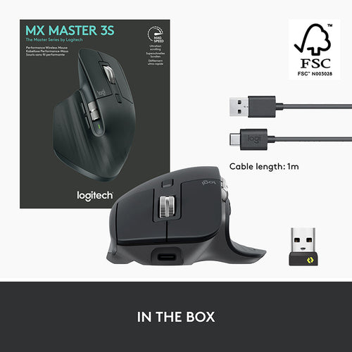 Logitech MX Master 3S Wireless Silent Mouse