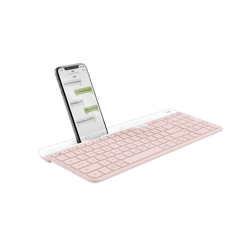 Logitech K580 Slim Multi-Device Wireless Keyboard (Rose)