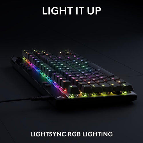 Logitech G Pro X TKL Rapid Wired Gaming Keyboard with Analog Switches (Black)