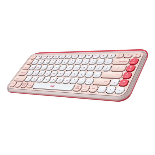 Logitech Pop Icon Keys Wireless Keyboard Rose