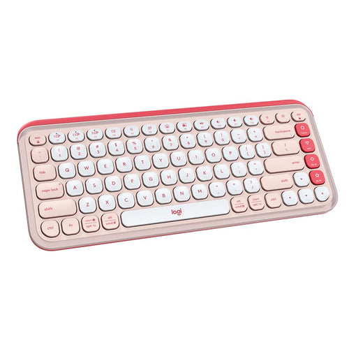 Logitech Pop Icon Keys Wireless Keyboard Rose