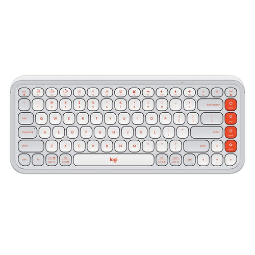 Logitech Pop Icon Keys Wireless Keyboard White