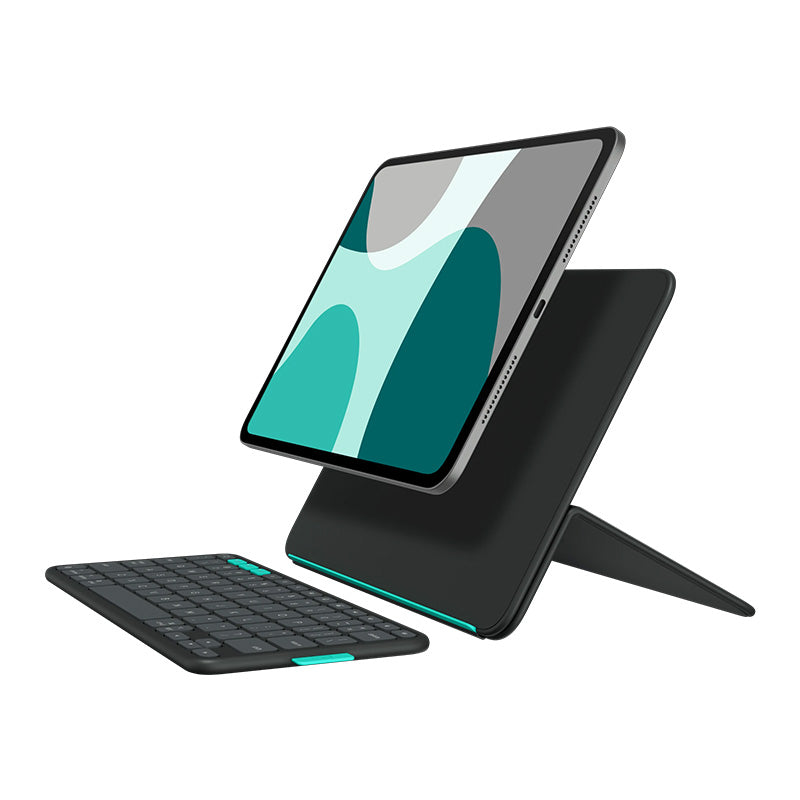 Logitech Flip Folio for iPad Pro 11 (M4), iPad Air 11 (M2, M3), iPad Air 5th Gen - Graphite