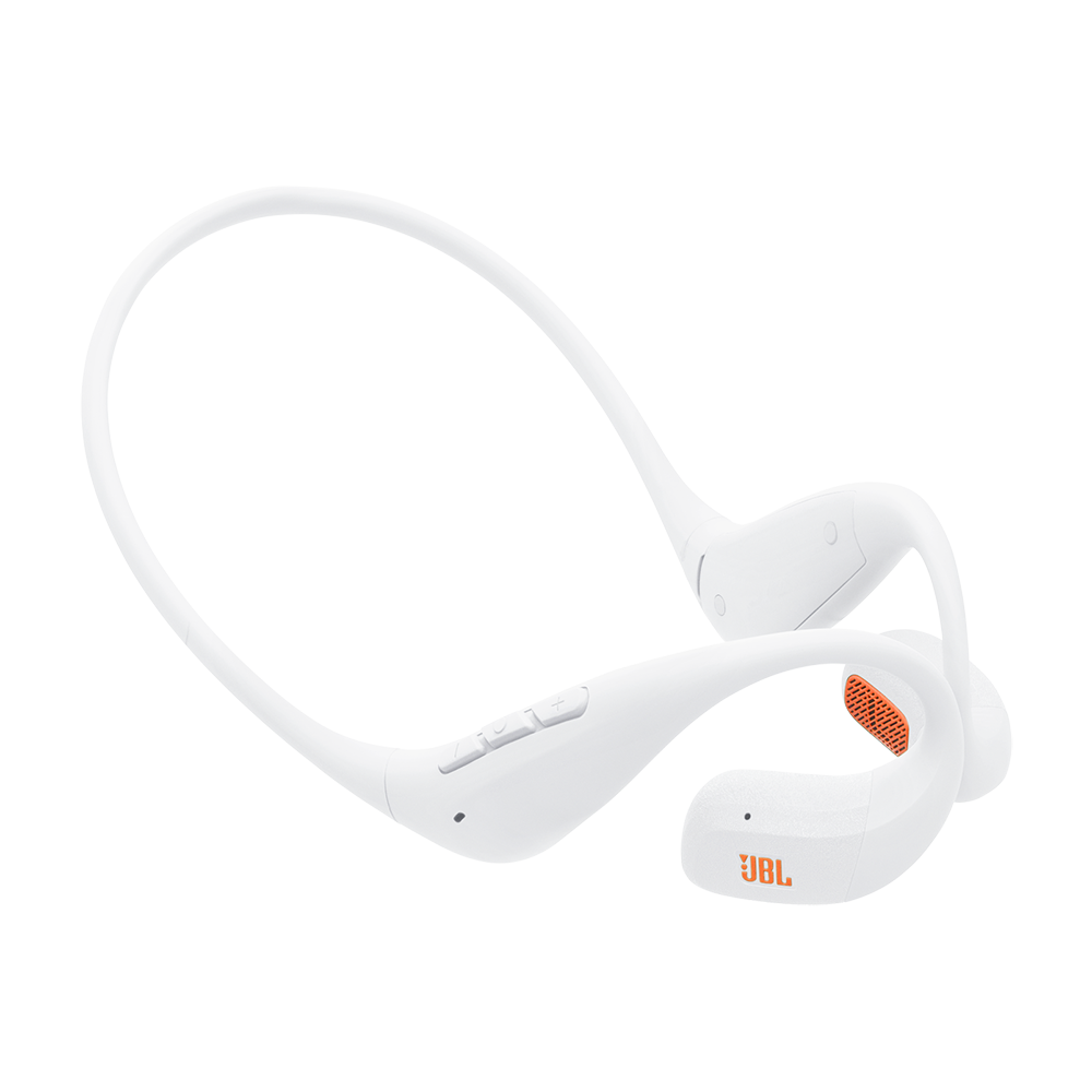 JBL Endurance Pace Open-Ear BT Neckband Earphone (White)