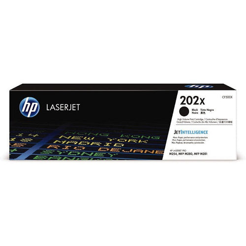 HP 202X Black Original LaserJet Toner Cartridge (CF500X)