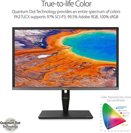 ASUS ProArt Display PA27UCX-K Monitor - 27 UHD mLED IPS 97% DCI-P3