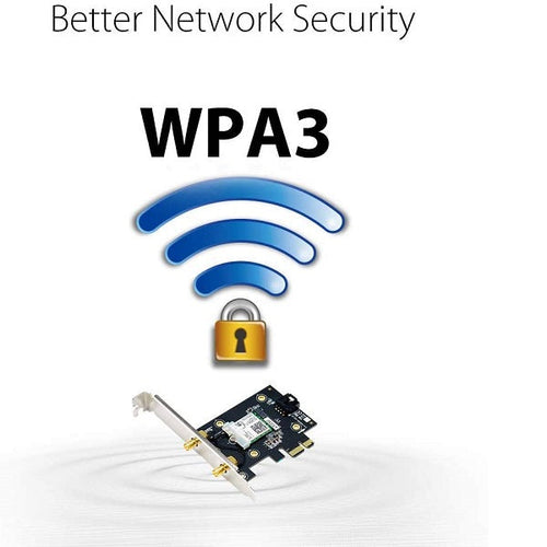 ASUS PCE-AX3000 Dual Band WiFi 6 PCI-E Adaptor, Bluetooth 5