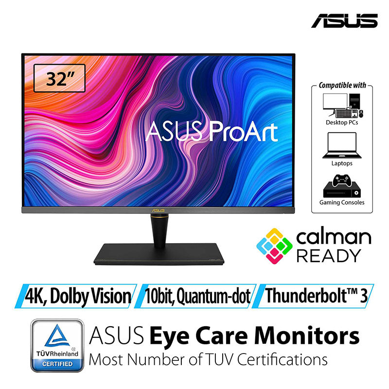 ASUS ProArt DIsplay PA32UCX-PK Professional Monitor - 32 UHD mLED IPS 99% DCI-P3