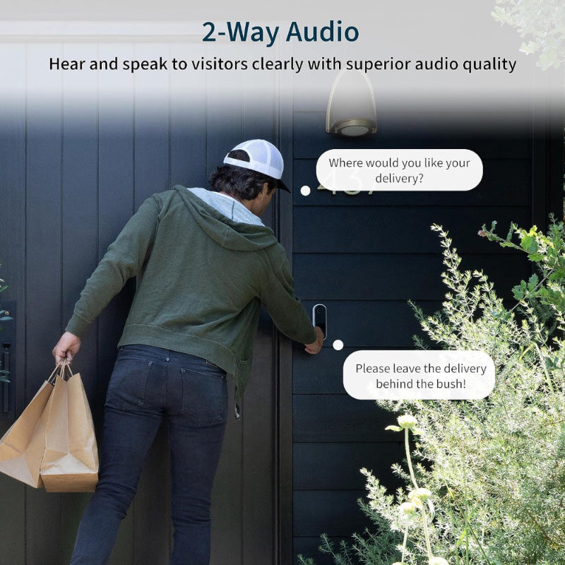 Arlo AVD4001-100APS Essential Video Doorbell 2K (2nd Generation)