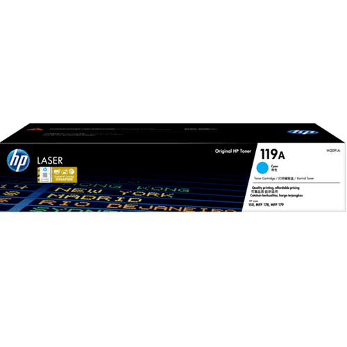HP 119A Cyan Original Laser Toner Cartridge (W2091A)