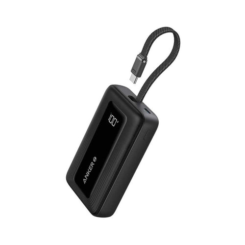 Anker A1688H11-BK 10000mAh PD30W Built-In USB-C Cable Powerbank (Black)