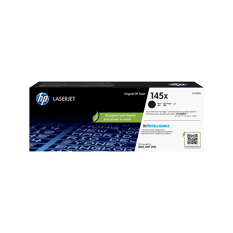 HP 145X Black Original LaserJet Toner Cartridge (W1450X)