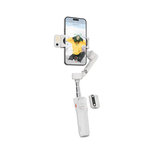 Hohem iSteady V3 3-Axis White Palm Smartphone Gimbal AI Visual Tracking w/ Selfie Stick