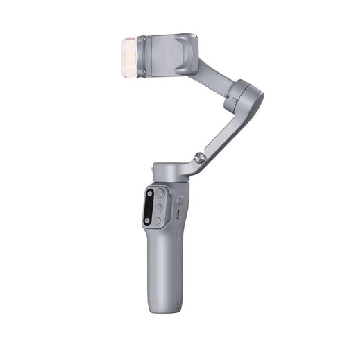 Hohem iSteady X3-Grey 3-Axis All-In-One Travel Smartphone Gimbal with Magnetic Fill Light - Grey