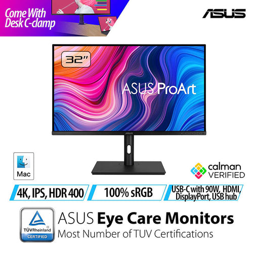 ASUS ProArt Display PA329CV Professional Monitor - 32 UHD IPS 100% sRGB