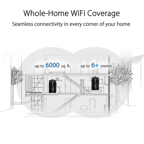 Asus ZenWiFi Pro XT12 AX11000 Black Tri-band Mesh WiFi 6 (2-Pack)
